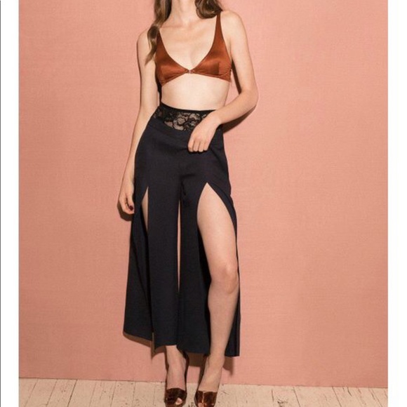 Designer NWT Fleur De Mal high waist crop bottoms - Picture 4 of 4